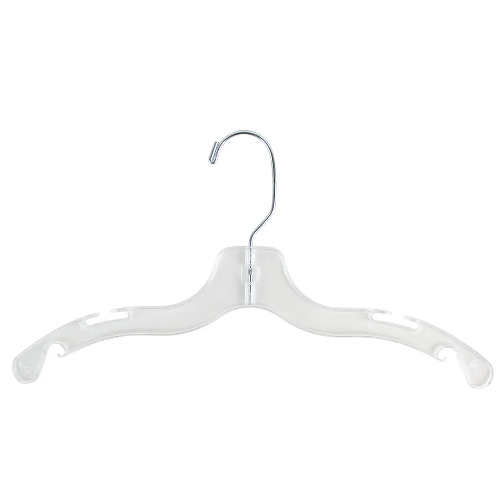 14" Clear Child Dress/Shirt Hangers (100/case)