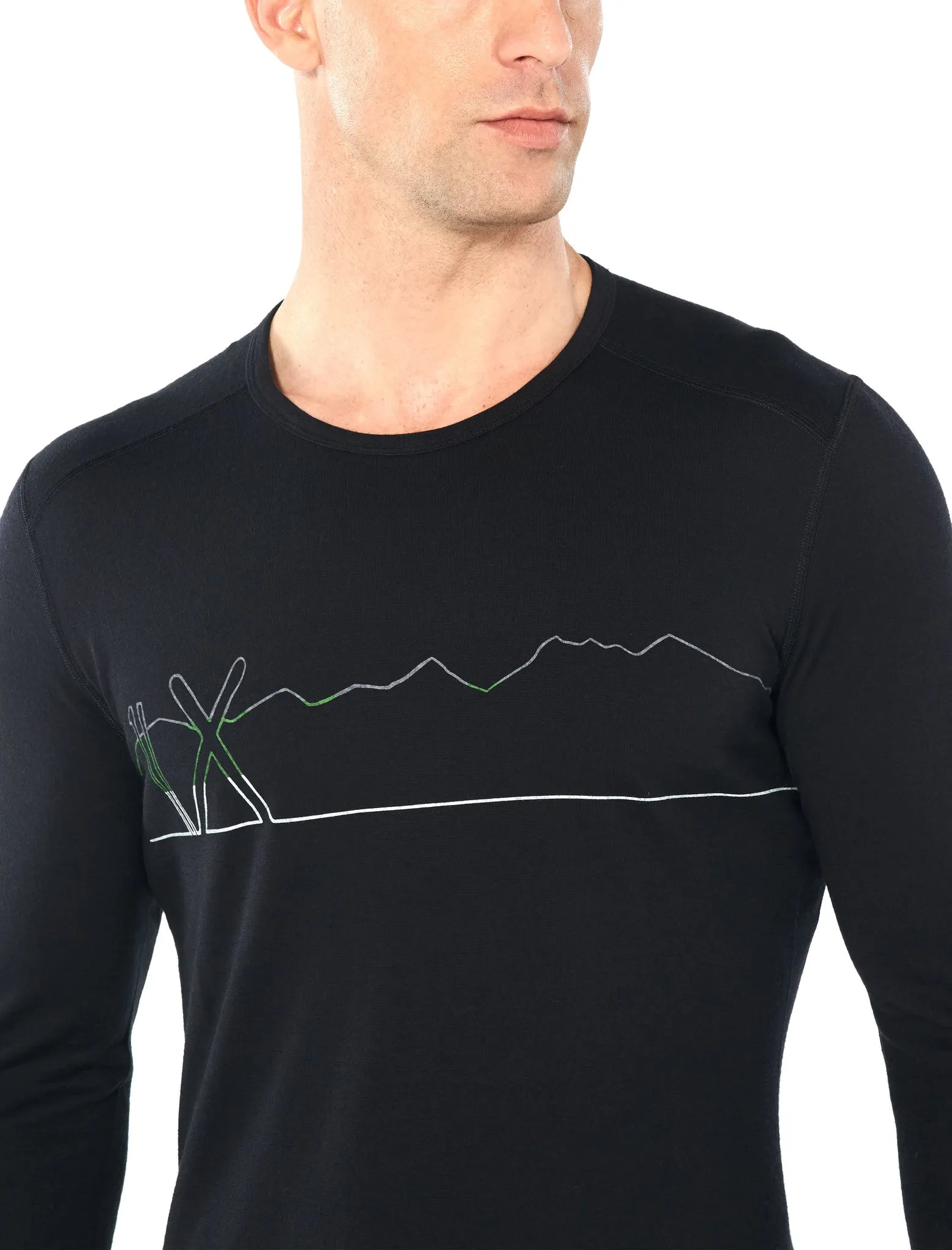 200 Oasis LS Crewe Single Line Ski - Men's|-|Haut à manches longues et col rond 200 Oasis Line Ski - Homme