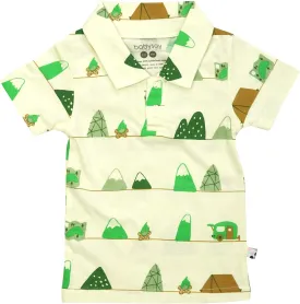 Babysoy Toddler Short Sleeve Polo Shirt - Organic Cotton Unisex Baby Soft Tee