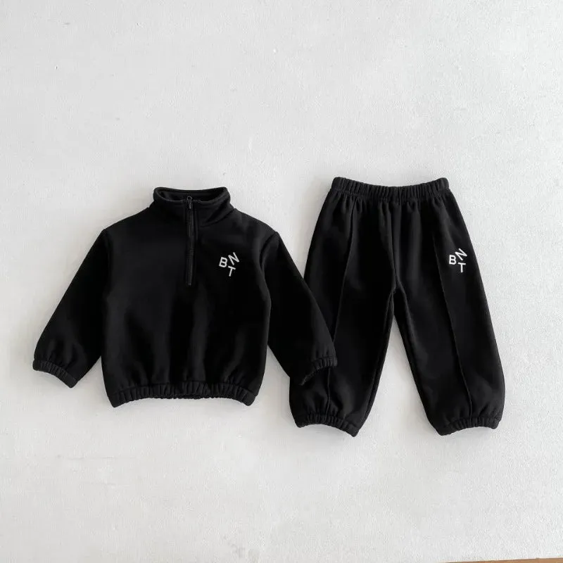 BNT Fleece-Lined Turtleneck Jogger Set