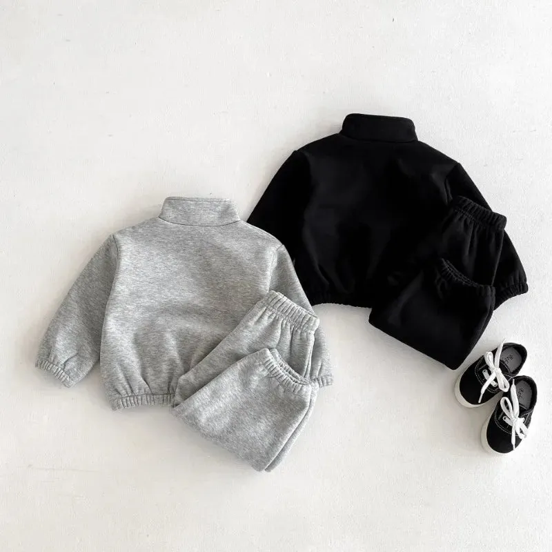 BNT Fleece-Lined Turtleneck Jogger Set