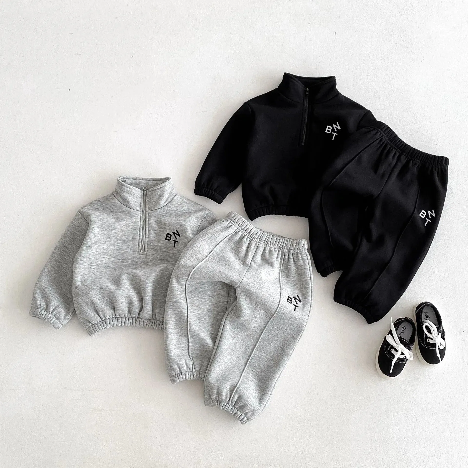 BNT Fleece-Lined Turtleneck Jogger Set