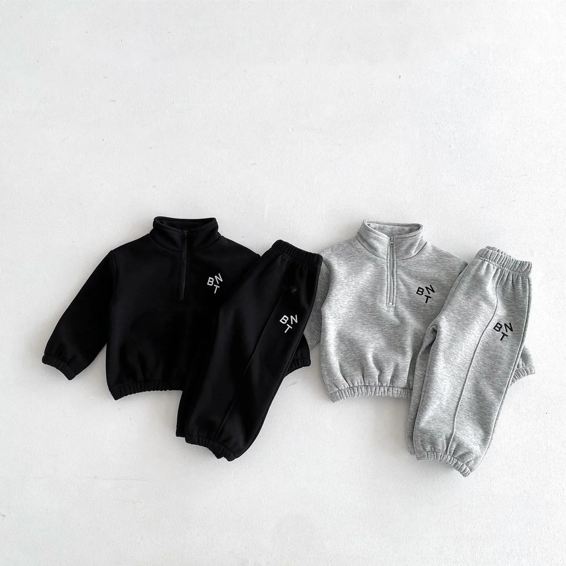 BNT Fleece-Lined Turtleneck Jogger Set