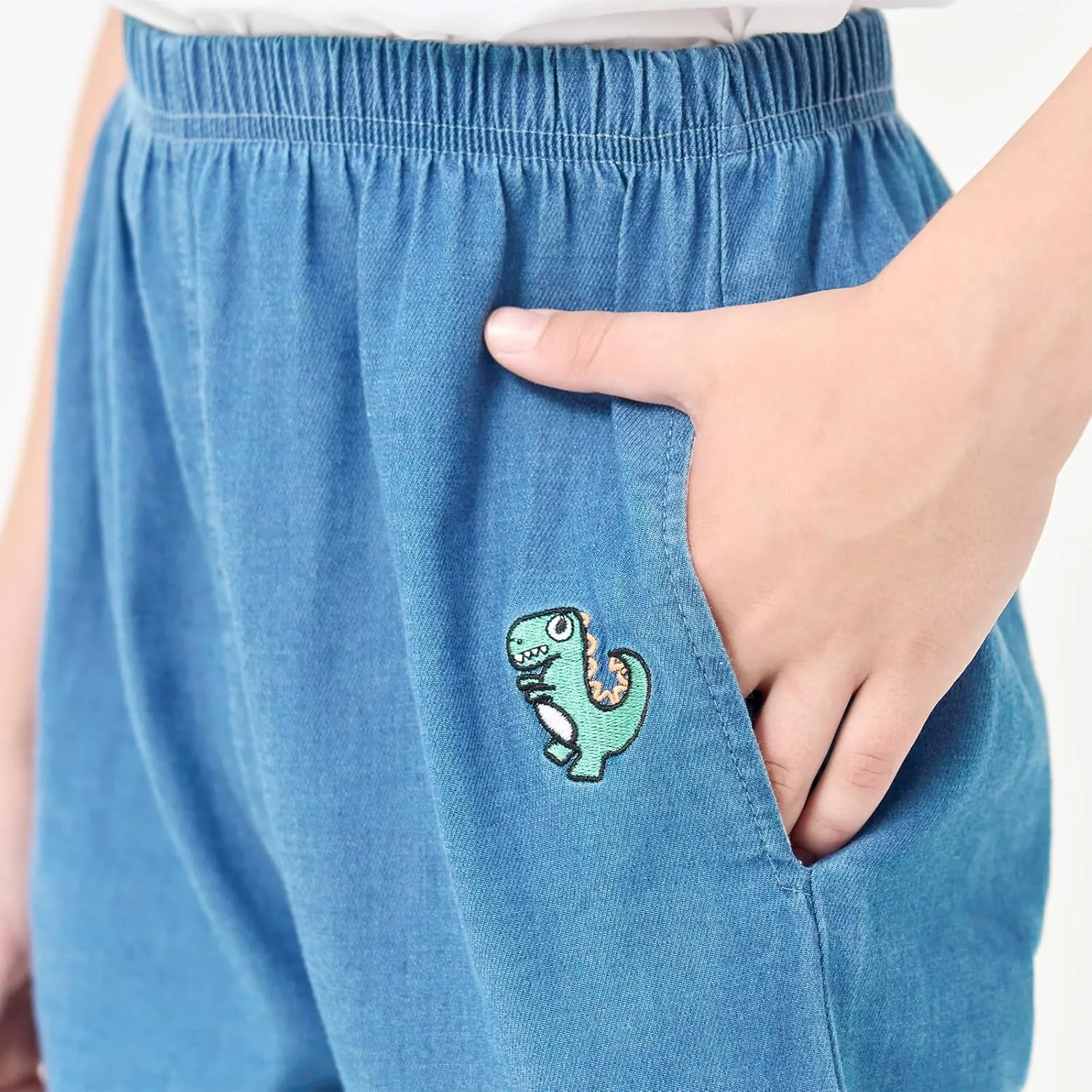 Boys Joggers Pants with Pocket Pull On Lightweight Athletic School Jeans-Style Pants Sweatpants Kids 3-10Y Gift