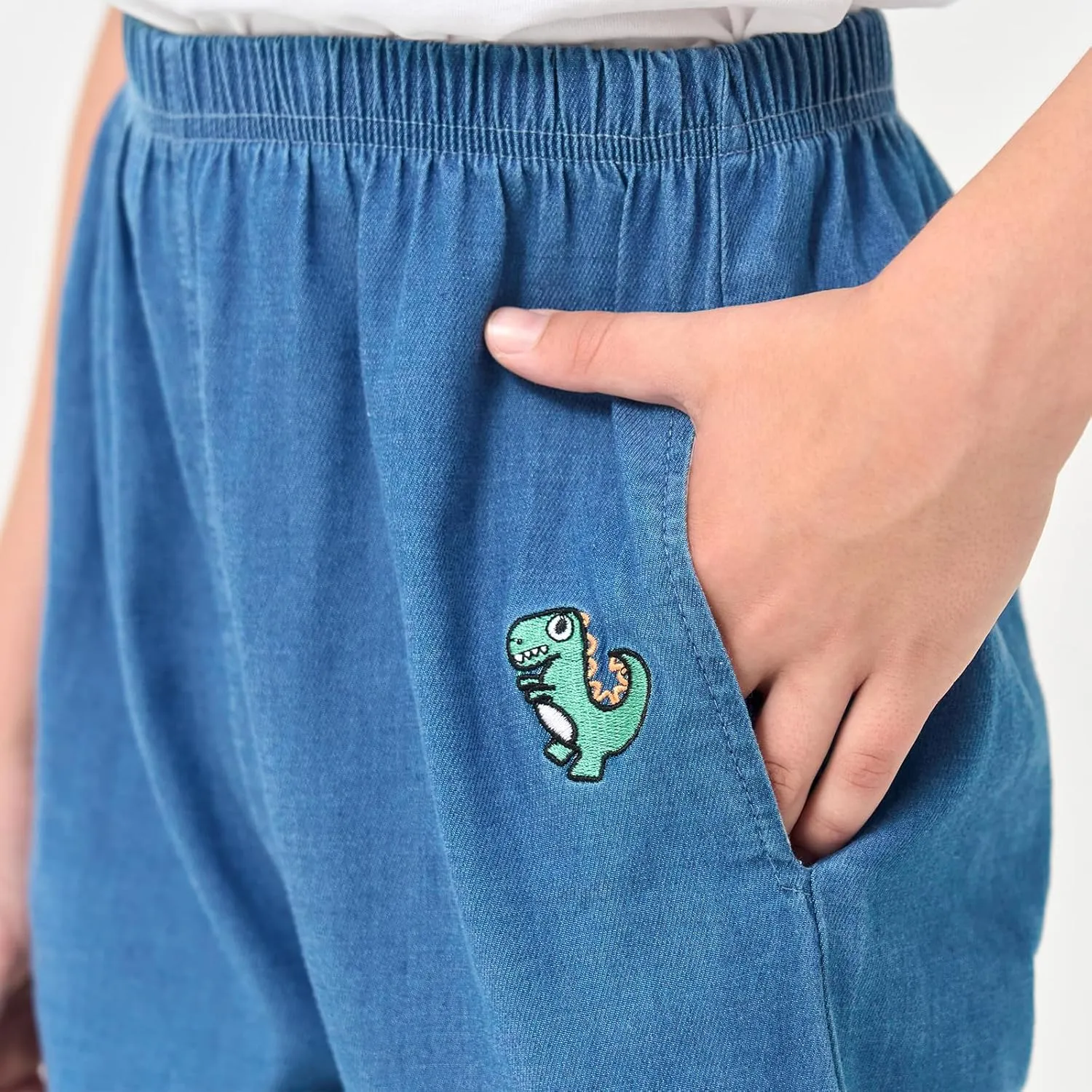 Boys Joggers Pants with Pocket Pull On Lightweight Athletic School Jeans-Style Pants Sweatpants Kids 3-10Y Gift