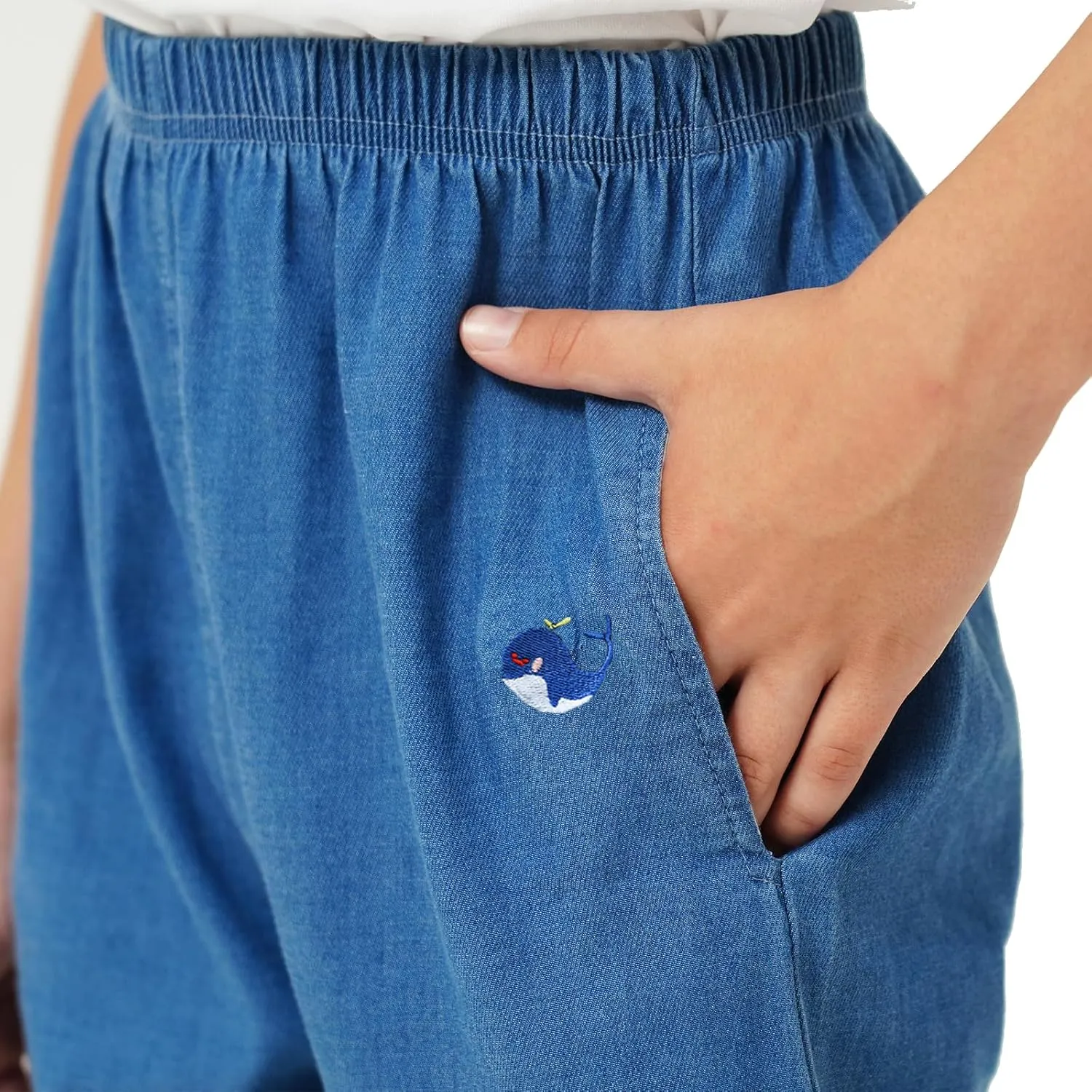 Boys Joggers Pants with Pocket Pull On Lightweight Athletic School Jeans-Style Pants Sweatpants Kids 3-10Y Gift