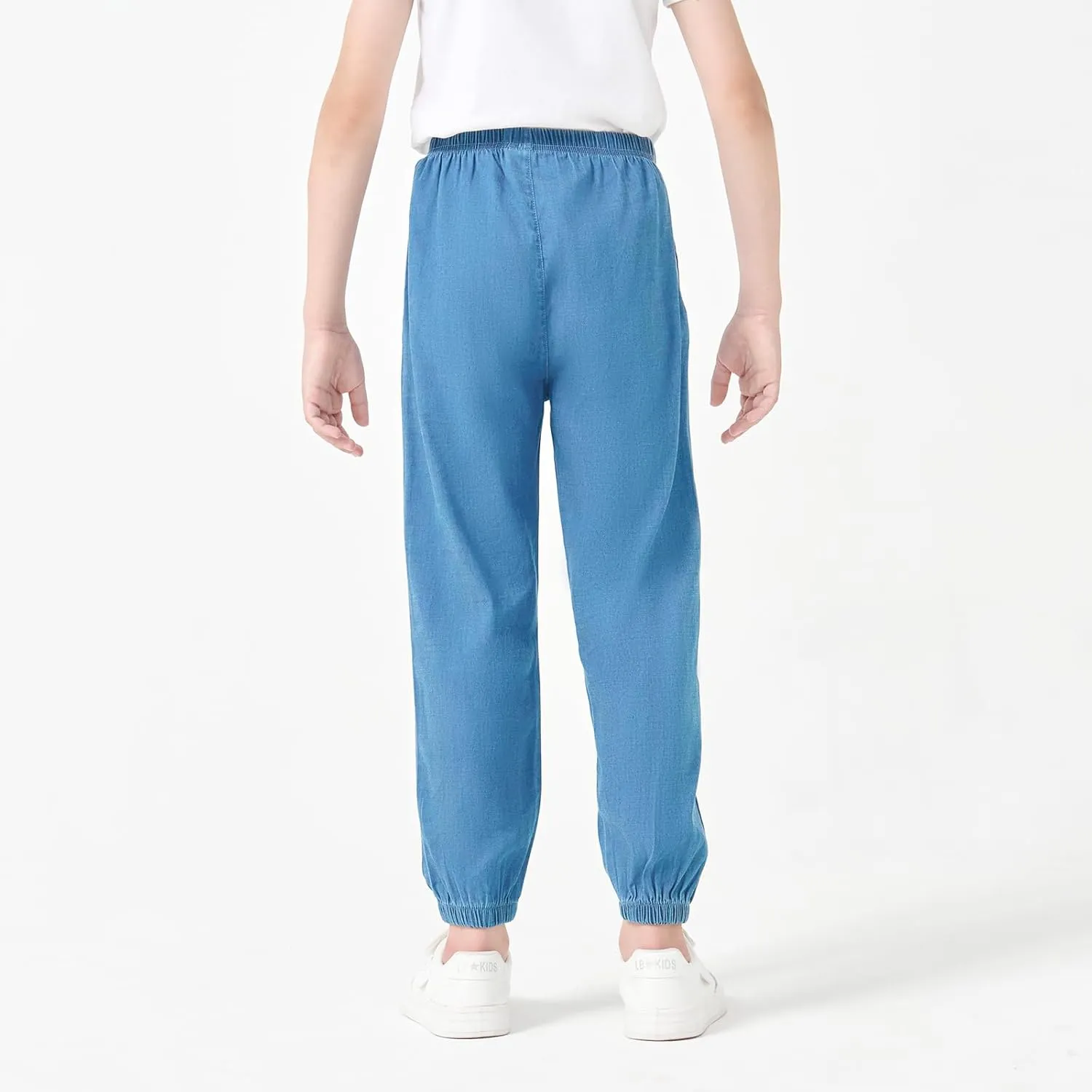 Boys Joggers Pants with Pocket Pull On Lightweight Athletic School Jeans-Style Pants Sweatpants Kids 3-10Y Gift