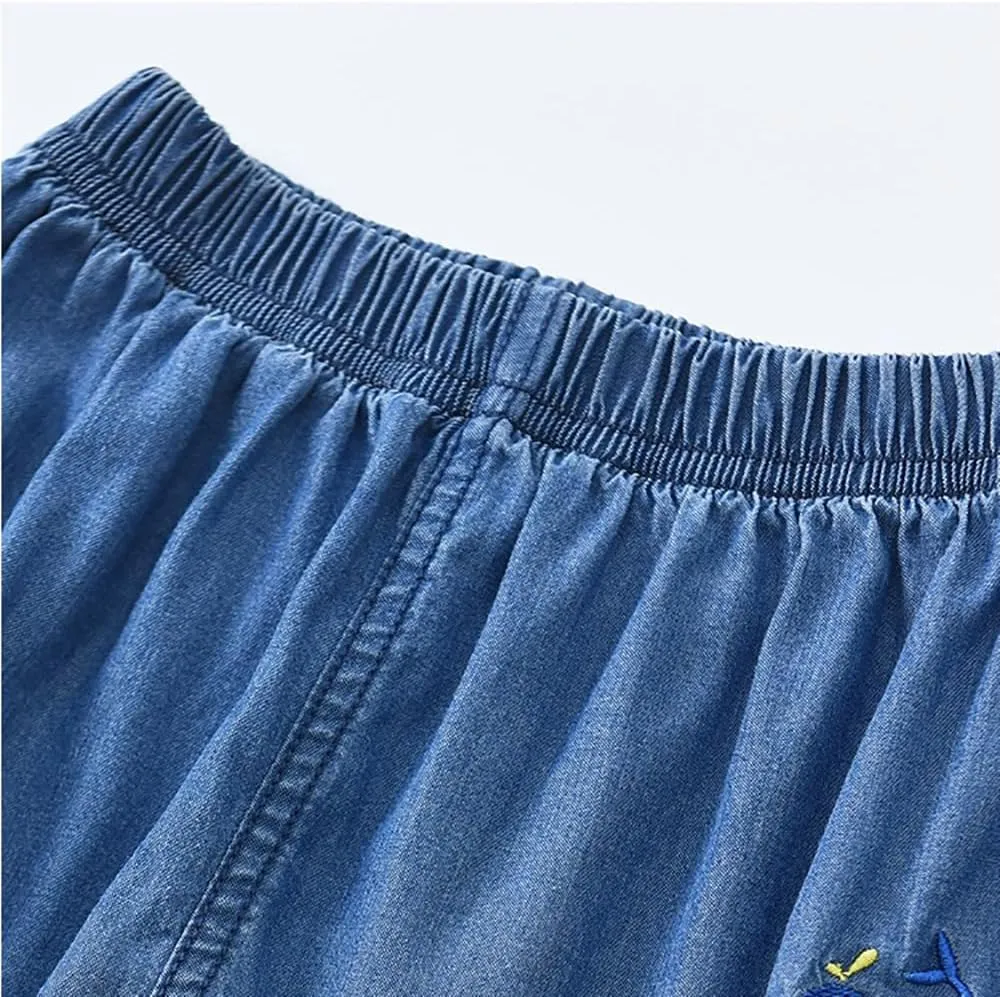 Boys Joggers Pants with Pocket Pull On Lightweight Athletic School Jeans-Style Pants Sweatpants Kids 3-10Y Gift