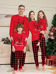 Christmas parent-child holiday home clothing and pajama set AY3296