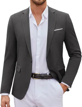 COOFANDY Mens Casual Blazer Suit Jackets One Button Sport Coats Lightweight Business Sports Jackets