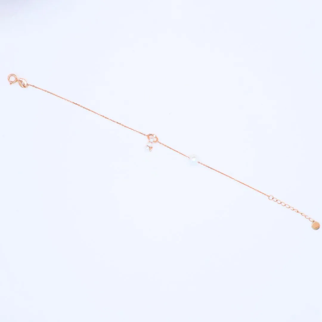 Diamond "parent-child" Pearls Bracelet