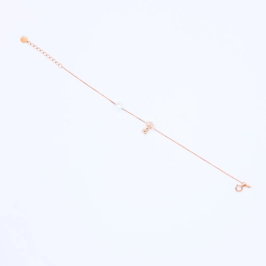Diamond "parent-child" Pearls Bracelet