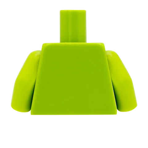 Feminine Open Collar Shirt - Custom Design Minifigure Torso