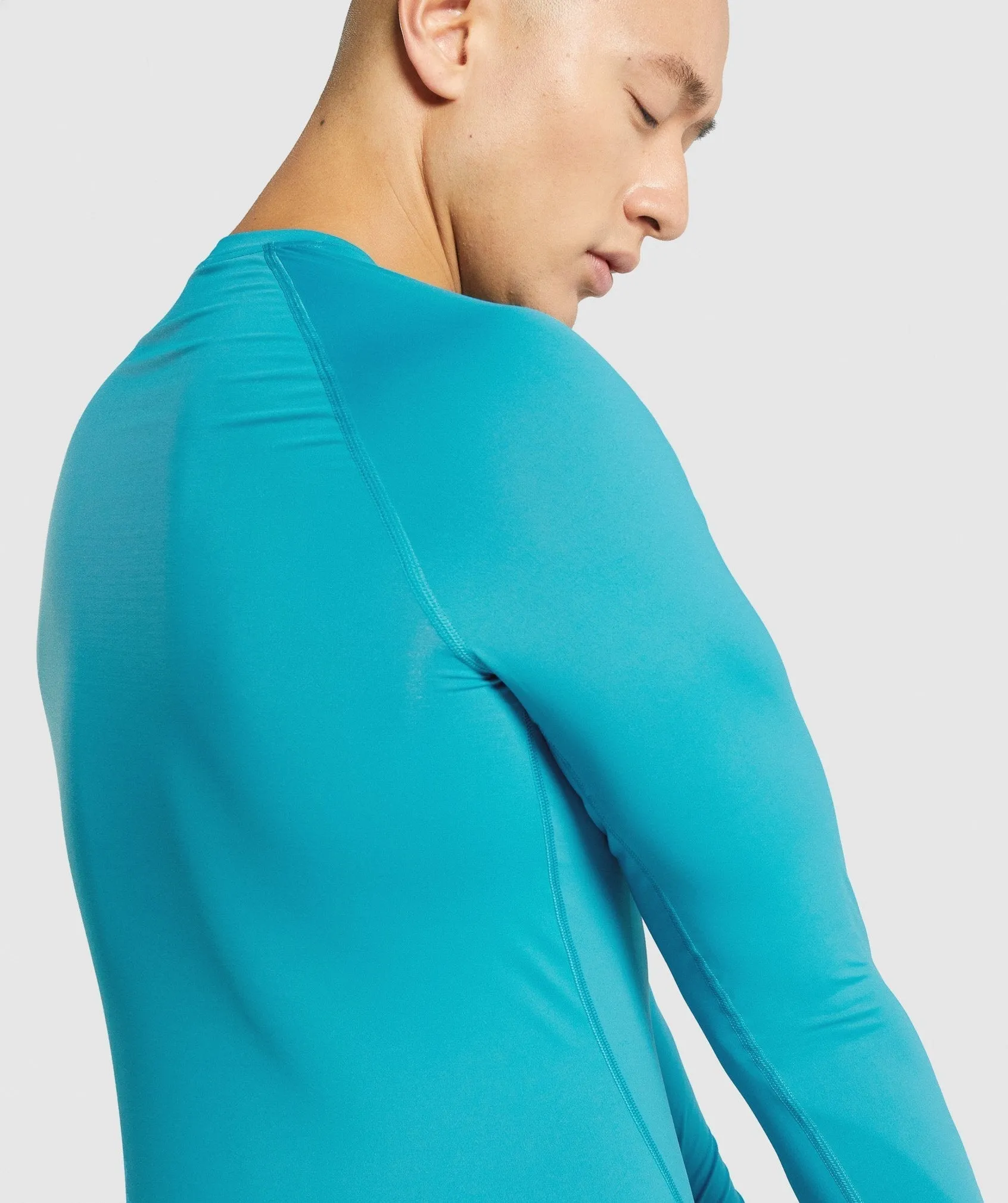 Gymshark Element Baselayer Long Sleeve T-Shirt - Blue