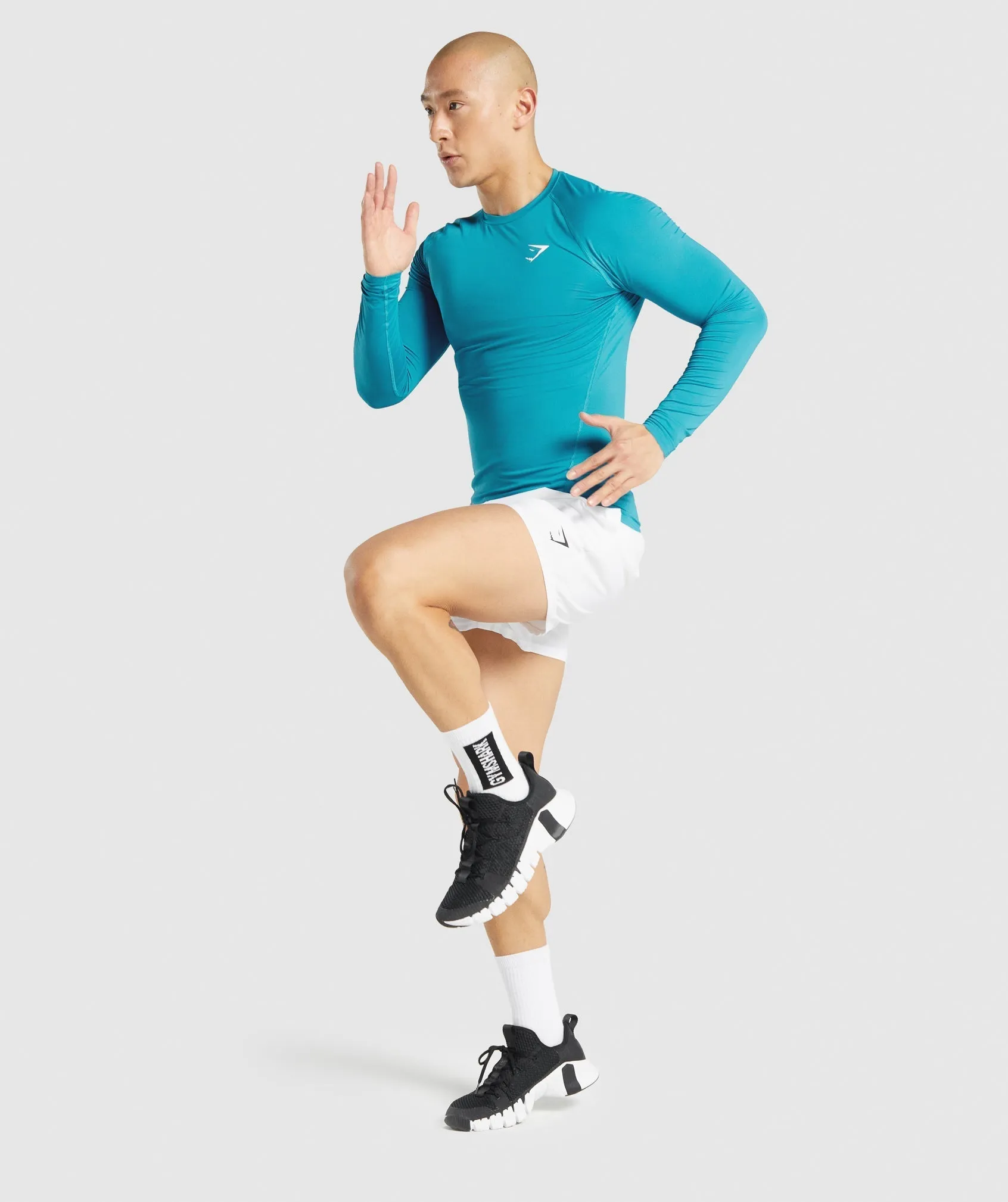 Gymshark Element Baselayer Long Sleeve T-Shirt - Blue