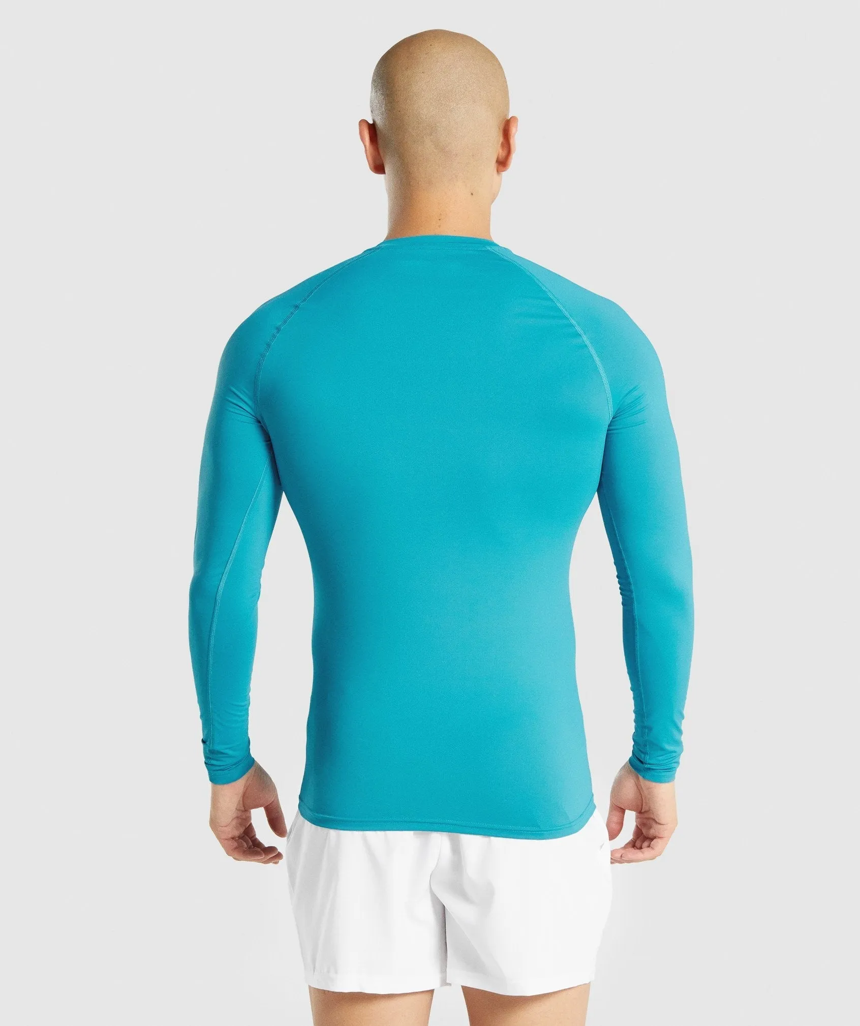 Gymshark Element Baselayer Long Sleeve T-Shirt - Blue