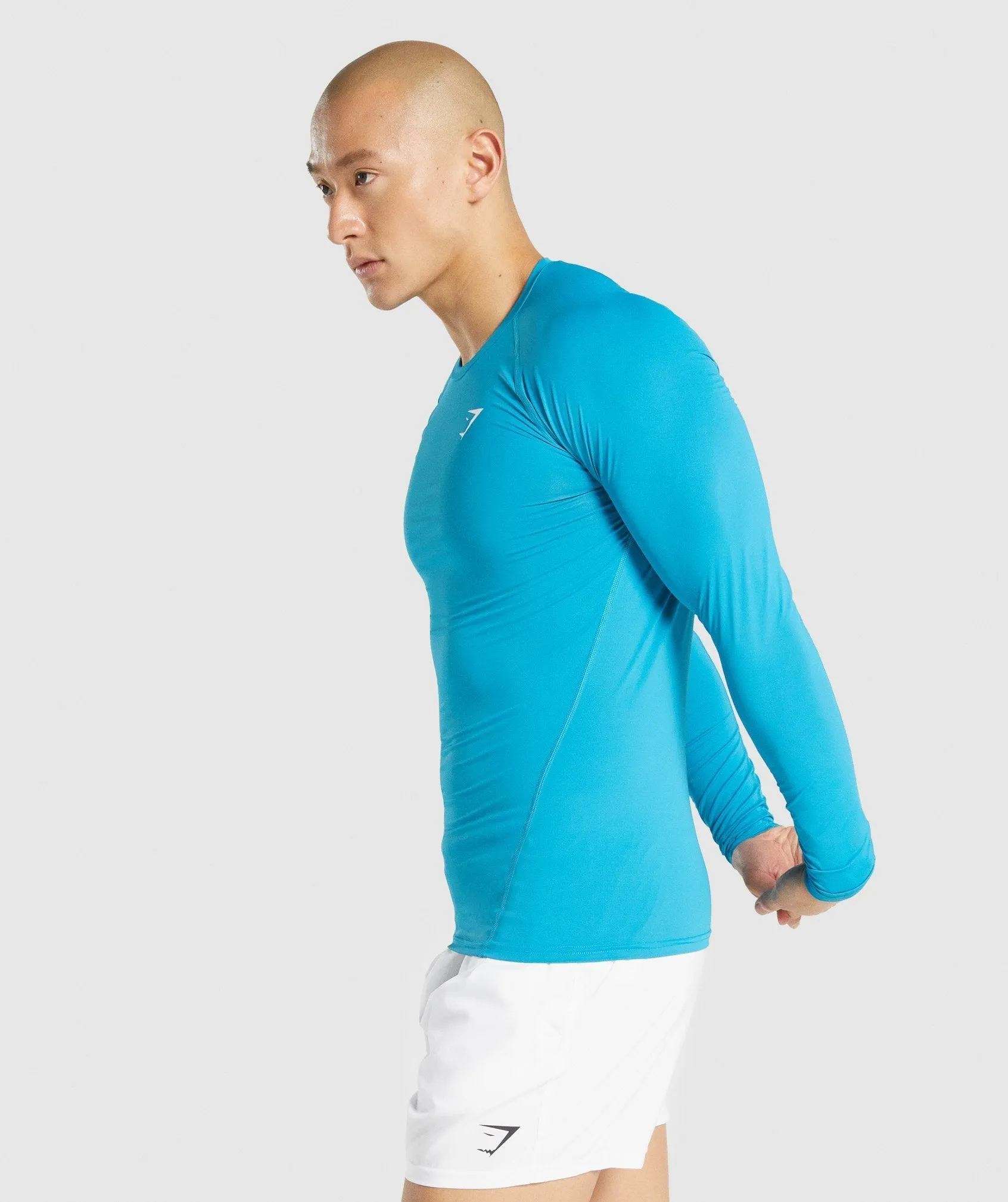 Gymshark Element Baselayer Long Sleeve T-Shirt - Blue