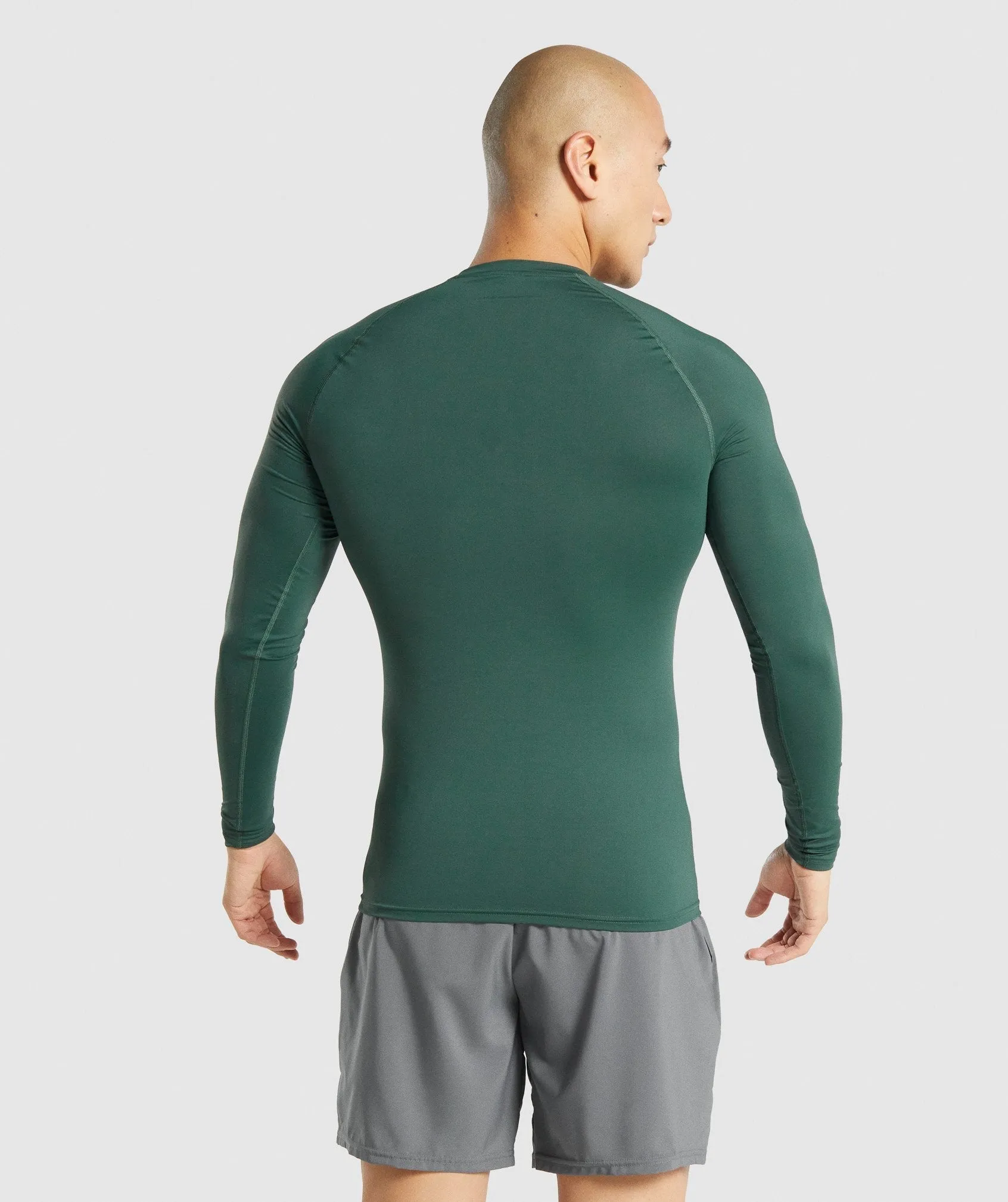 Gymshark Element Baselayer Long Sleeve T-Shirt - Dark Green