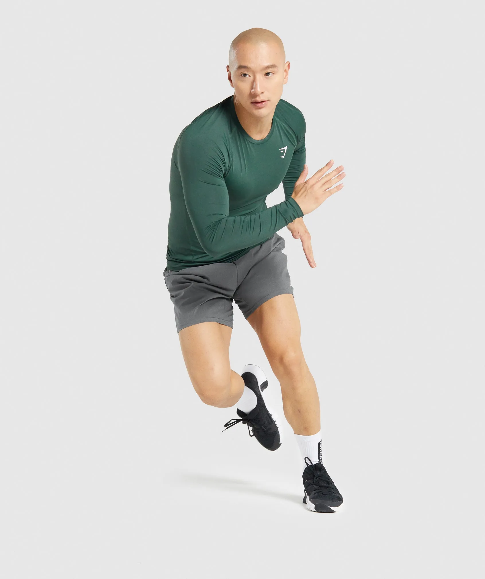 Gymshark Element Baselayer Long Sleeve T-Shirt - Dark Green