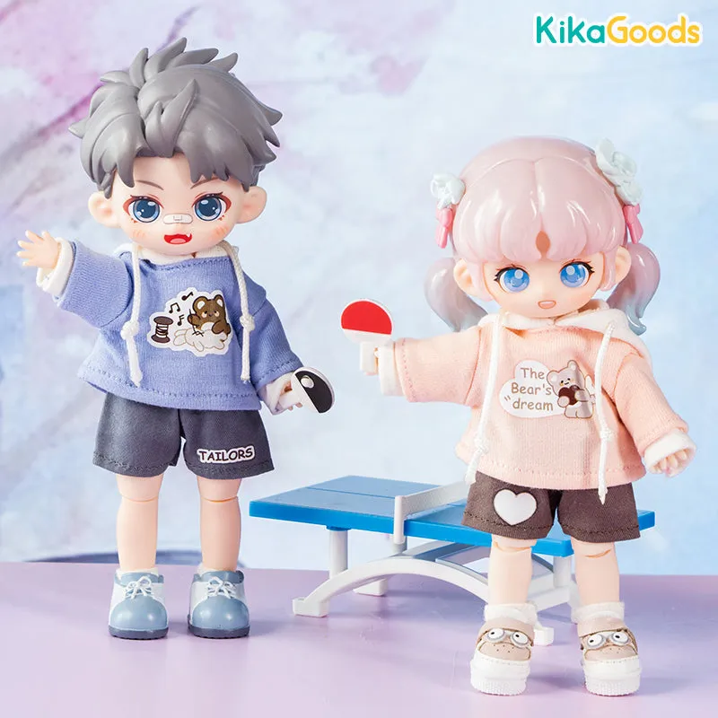 Hoodie Outfit 1/12 BJD Clothing Set