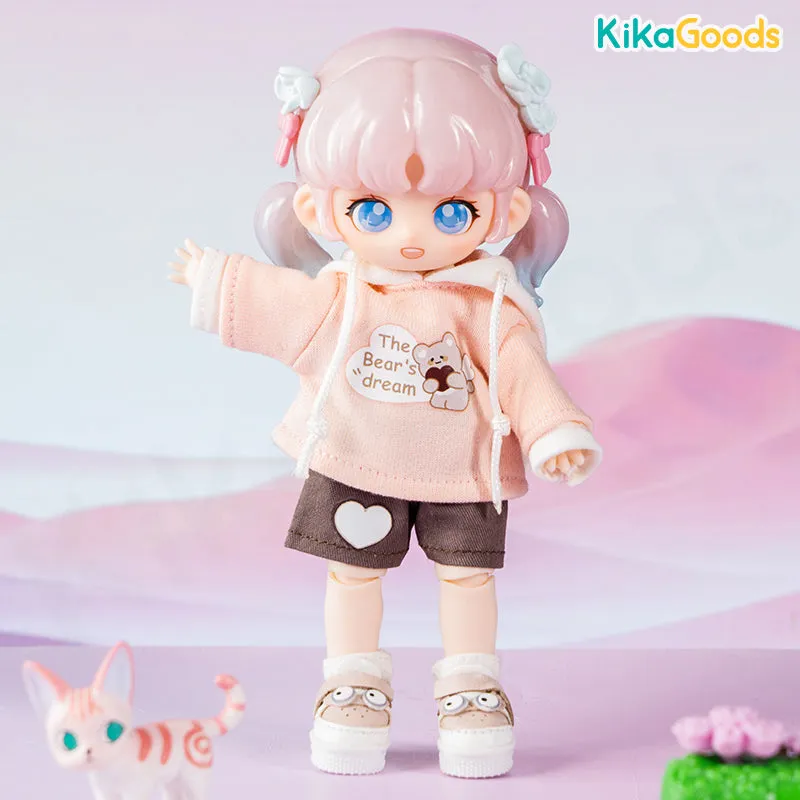 Hoodie Outfit 1/12 BJD Clothing Set