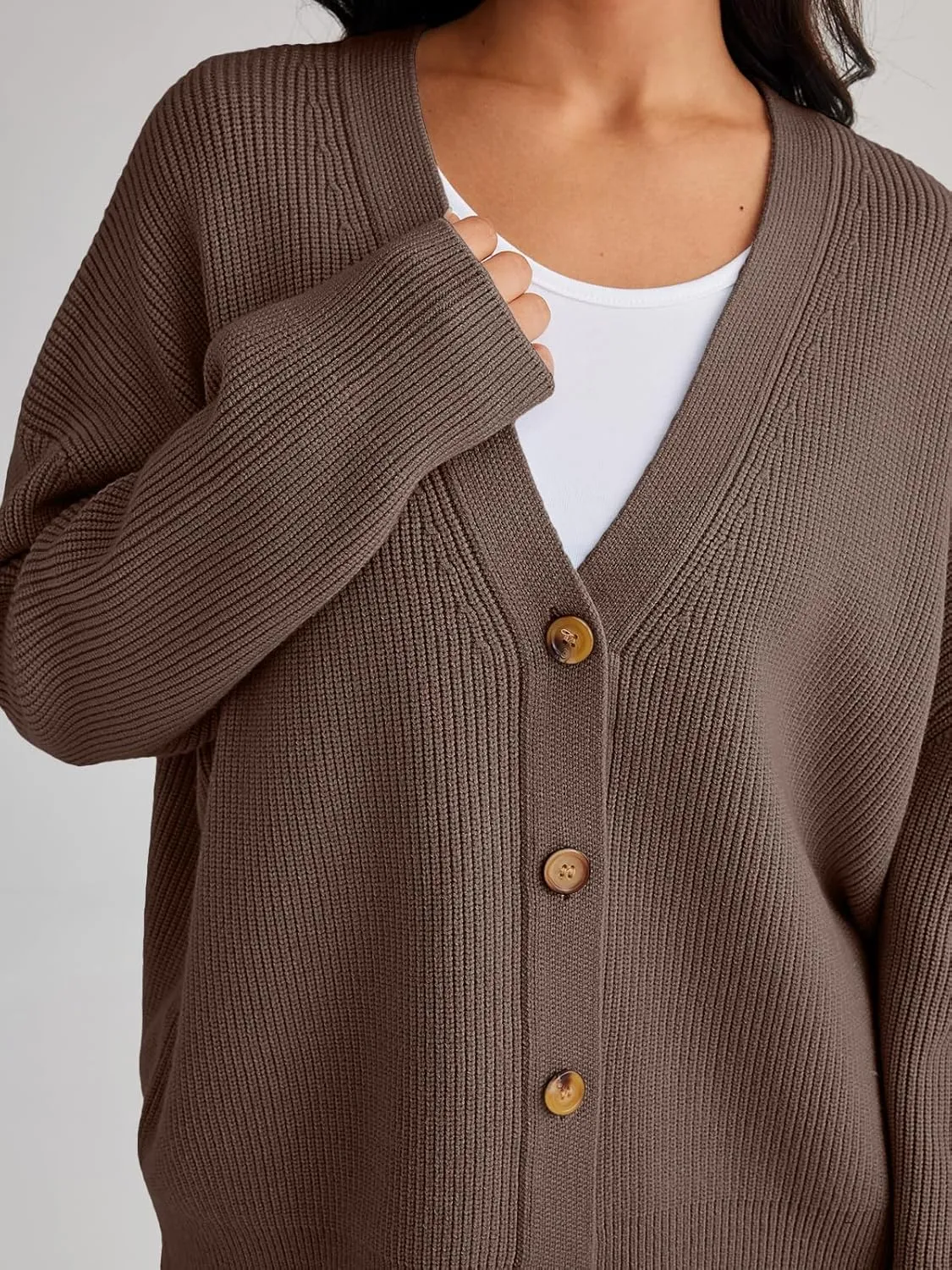 LILLUSORY Cardigan Sweaters for Women 2025 Summer Fashion Oversized Lightweight Sweater Knit Work Jacket Outfits Clothes