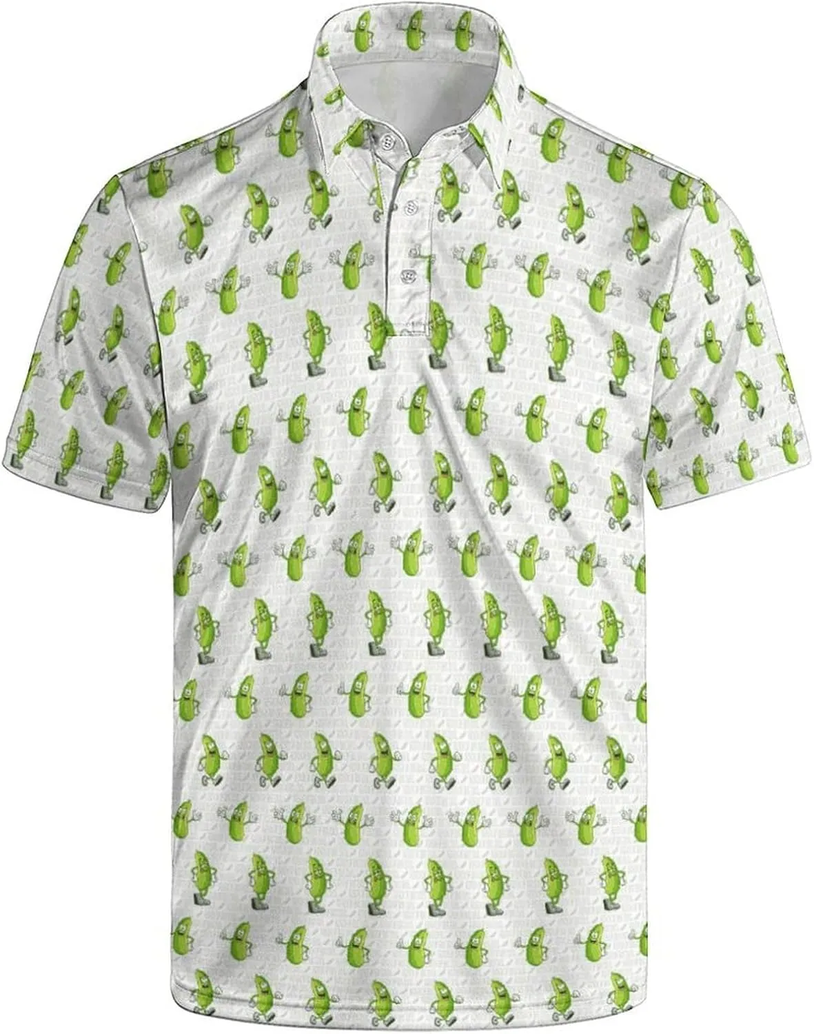Men's Funny Polo Shirts Short Sleeve Golf Shirt for Men Quick-Dry Golf Polo Shirt Moisture Wicking Activewear Polos