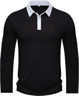 Men's Performance Golf Polo Shirt Moisture Wicking Quick Dry Short Sleeve Polo Shirts for Men Casual Activewear