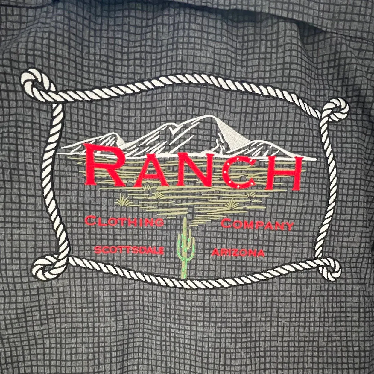 Men's Ranch Clothing Windbreaker Embroidered Zipped Coat