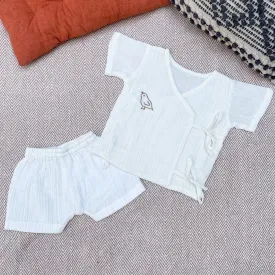 Muslin Jhabla Set - Bird