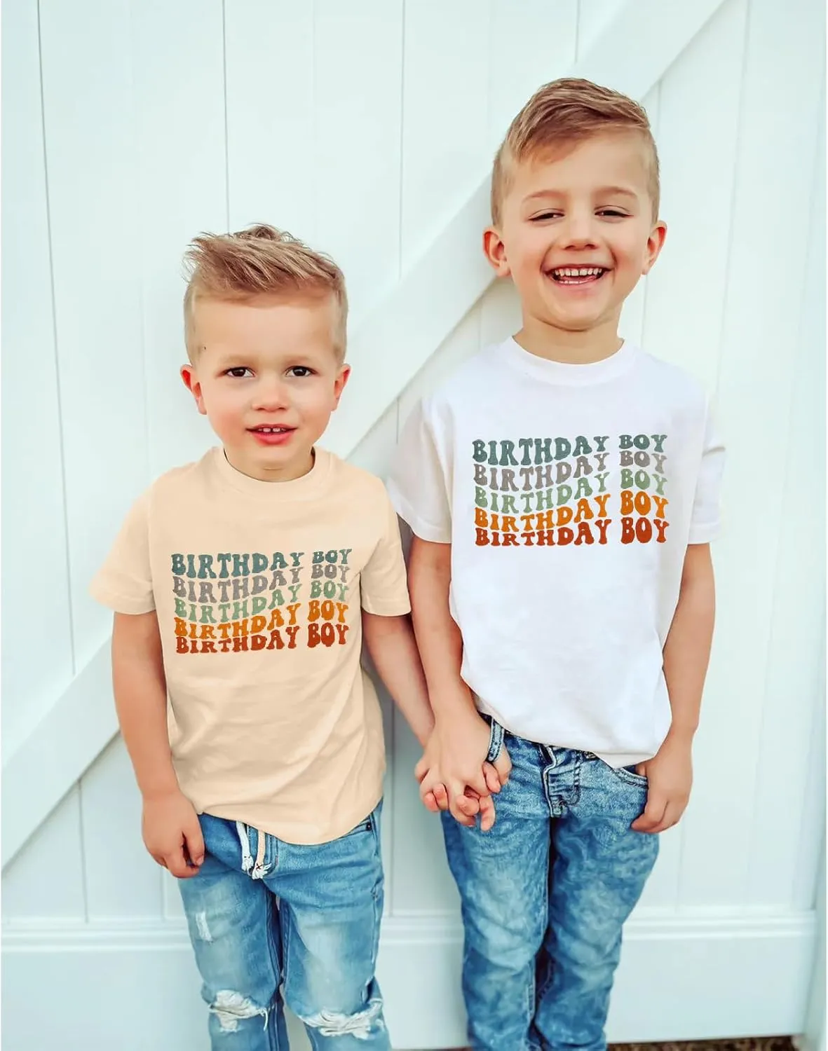 Ritatte Birthday Boy Shirt Toddler Boys Birthday Outfit 1st 2nd 3rd 4th 5th Gift Short Sleeve Party T-Shirt
