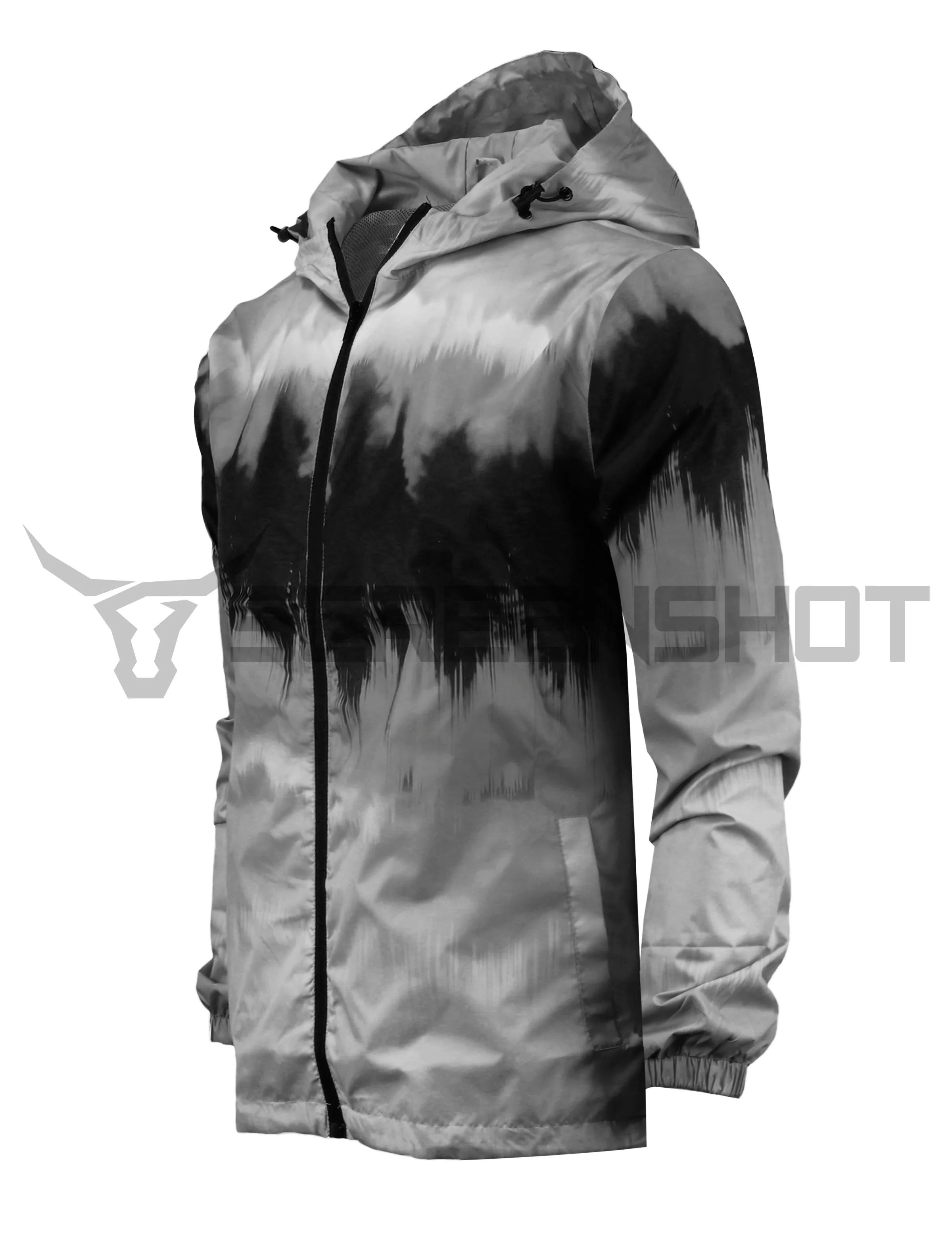 S51006-TIE DYE WINDBREAKER JACKET (GREY)