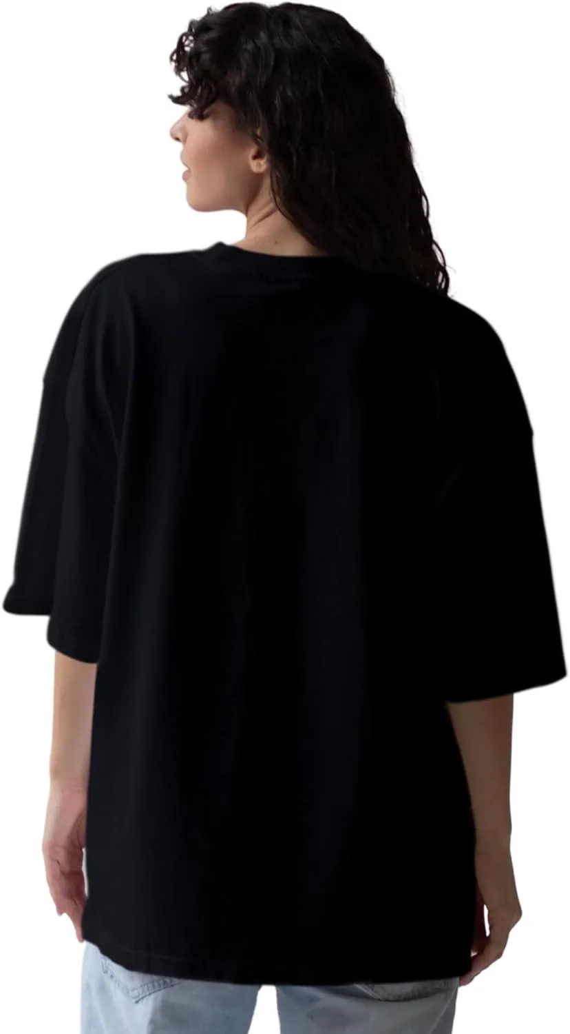 Senpai Anime Oversized T-Shirts for Women, Cotton T-Shirts, Perfect for Casual Wear & Gifting | WB.6.38
