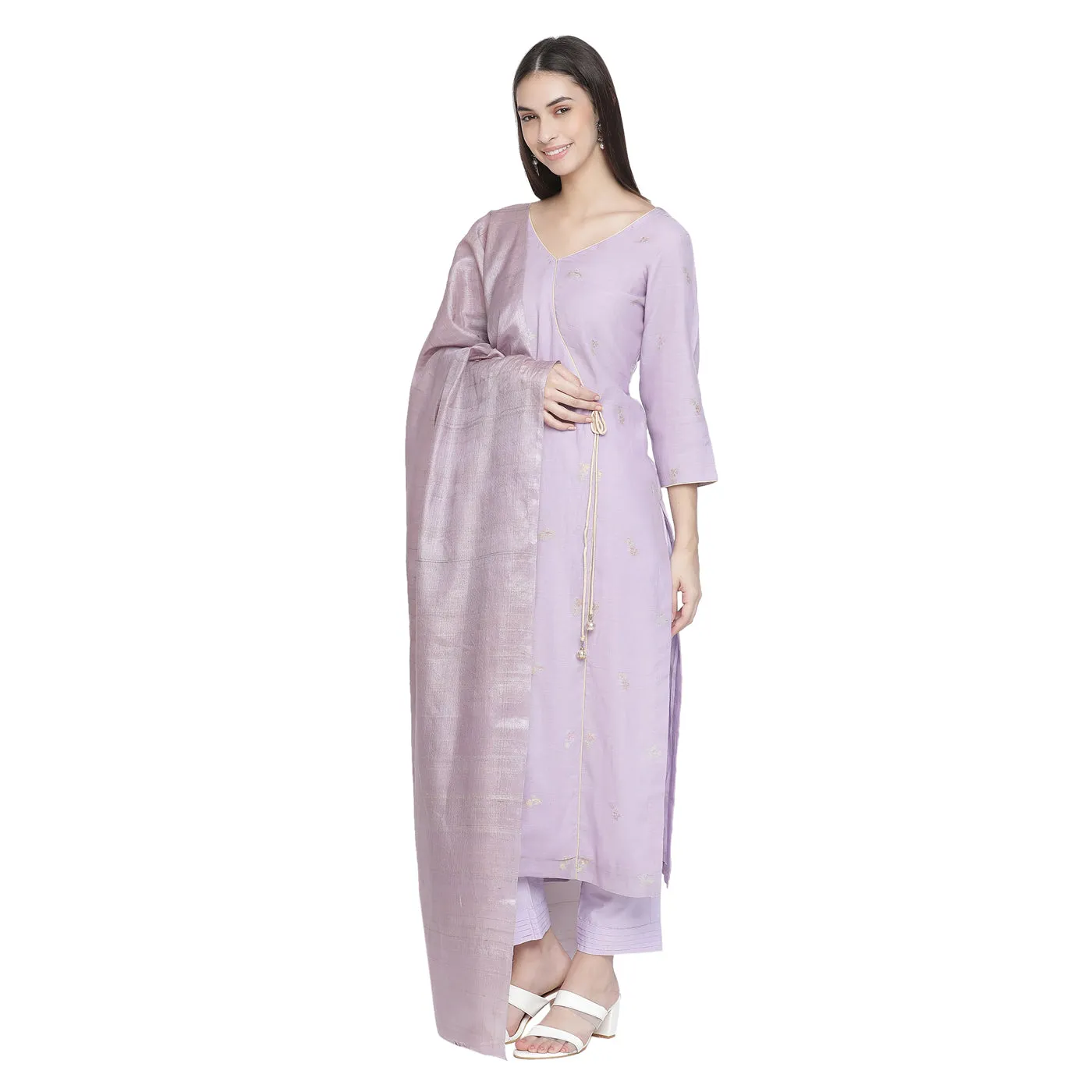 Sufiyaana:The Woven Design Unstitched Suit