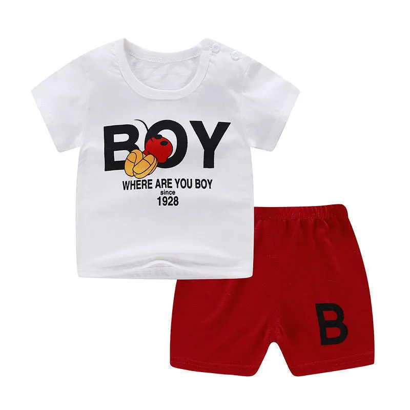 Summer Infant Newborn Baby Boy & Girl Clothing Set.