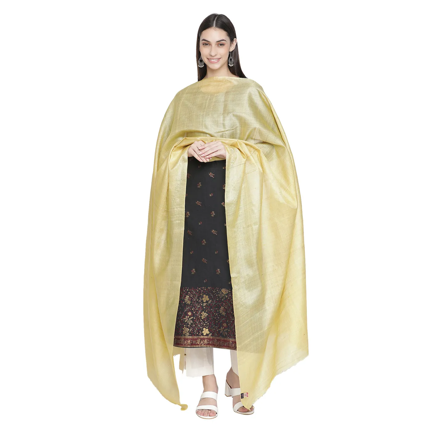 Tarbiyat : woven Design Golden Suit