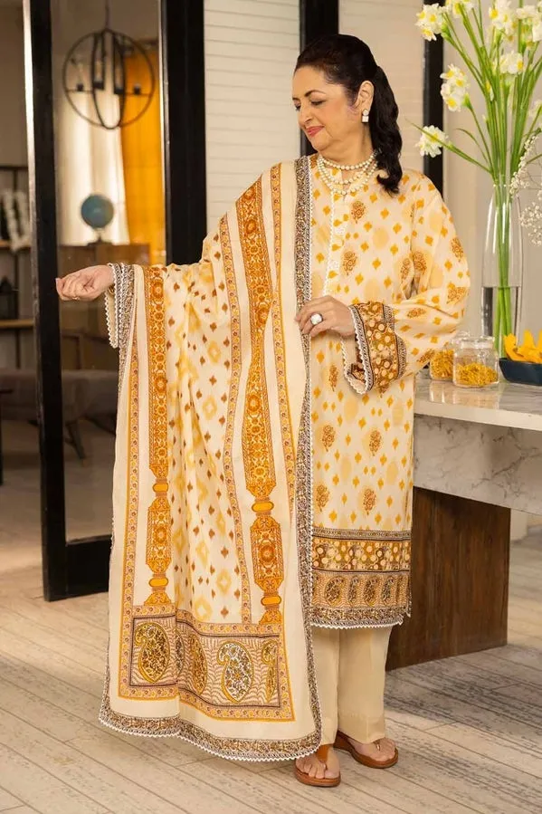 Tribute To Mothers '24 - 3Pc Printed Lawn Unstitched Suit Cl-42080 B