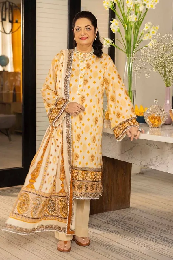 Tribute To Mothers '24 - 3Pc Printed Lawn Unstitched Suit Cl-42080 B