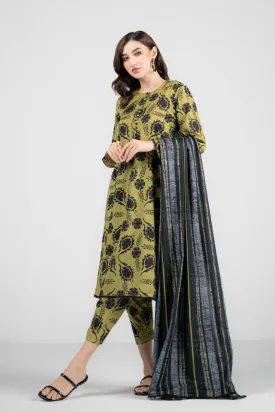 Unstitched Spring Vol 01 '24 - Earthy 3 Piece