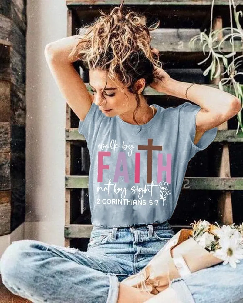 Women Mountain Sunrise Adventure Shirt Hiking Camping Workout T Loose Fit Activewear Rise and Shine Give God The Glory Shirt