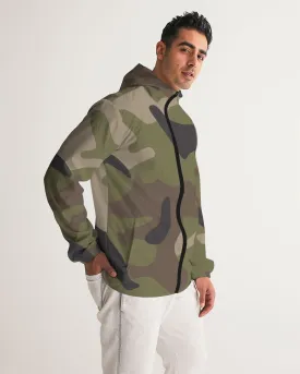 Woodland Camo Men's Windbreaker Jacket